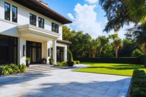 villa con giardino